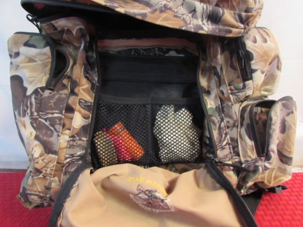 MAD DOG HUNTING PACK WITH LIFE MEMBER NORTH AMERICAN HUNTING CLUB PATCH
