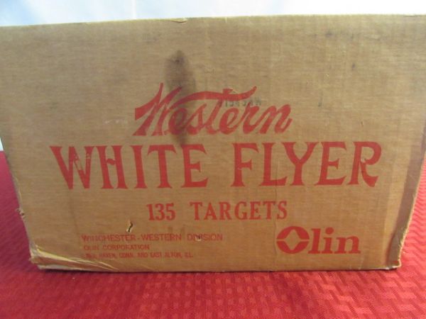 BOX CASE OF WESTERN WHITE FLYER CLAY TARGETS