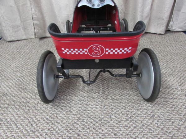 RED #3 PEDAL RACE CAR - TODDLER TESTED & APPROVED