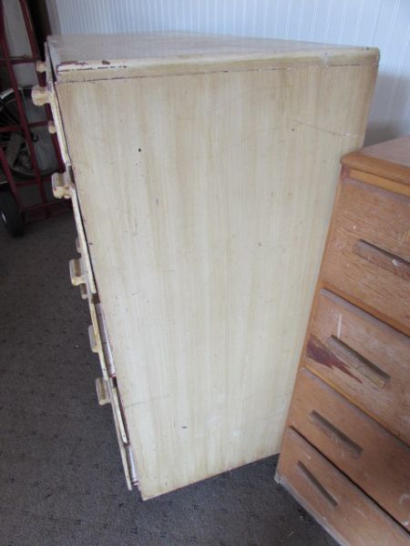 TWO ALL WOOD DRESSERS