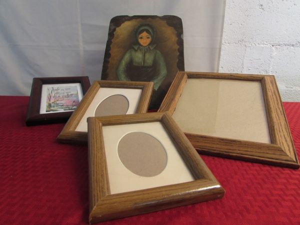 HUGE SELECTION OF TINS, PICTURE FRAMES & MORE