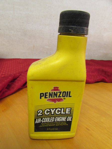 TWO CYCLE OIL, SMALL ENGINE GAS TREATMENT