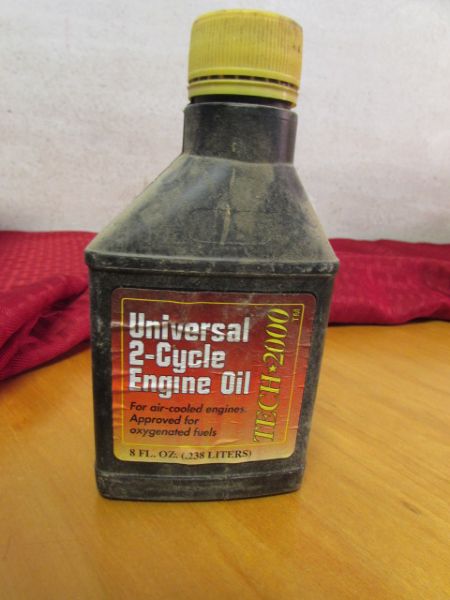 TWO CYCLE OIL, SMALL ENGINE GAS TREATMENT