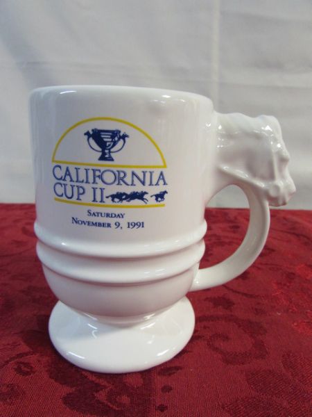 VINTAGE BREYER HORSE MODEL & CALIFORNIA CUP II MUGS!