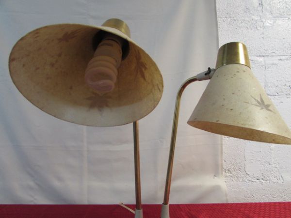 RETRO MID-CENTURY MODERN DESK LAMP & MATCHING BOWLS