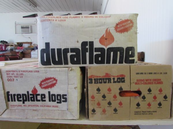 3 BOXES FIRE PLACE LOGS