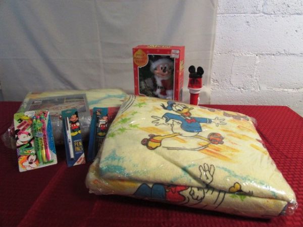 MICKEY MOUSE BLANKETS, FIGURE & MORE!