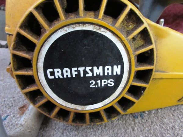 CRAFTSMAN 14,  2.1 PS CHAINSAW.
