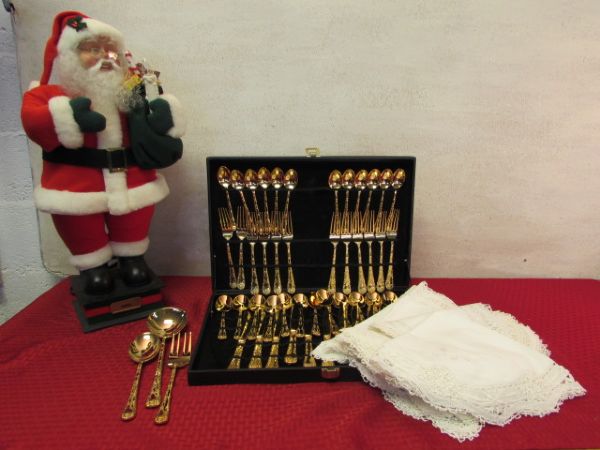 GORGEOUS GOLD PLATED FLATWARE & MORE