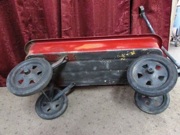 VINTAGE RED WAGON 