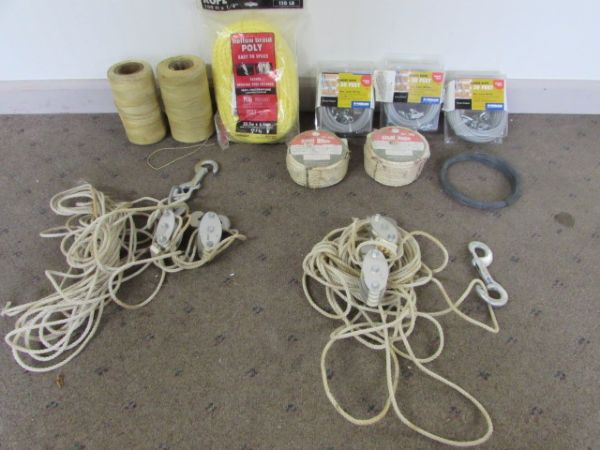 HOME WEATHER PROOFING SUPPLIES, DRYER VENT KIT & TONS OF ROPE!