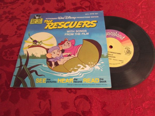 RETRO KIDS RECORDS WITH READ ALONG BOOKS - ROBIN HOOD, PETER PAN AND MORE!
