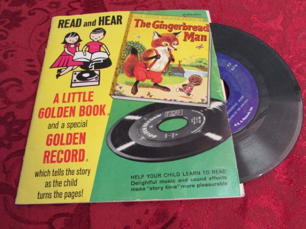 RETRO KIDS RECORDS WITH READ ALONG BOOKS - ROBIN HOOD, PETER PAN AND MORE!