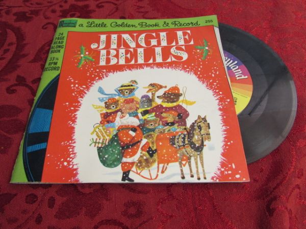 SET OF 6 KIDS RECORDS - PINOCCHIO, FROSTY, WINNIE THE POOH & MUPPETS