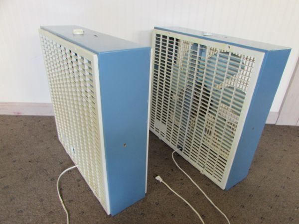 TWO BOX FANS