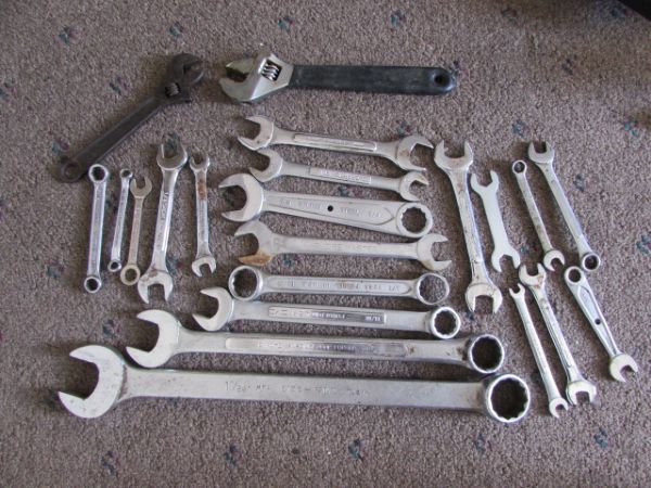 LARGE LOT OF SOCKETS, HAMMERS, END WRENCHES & MUCH MORE