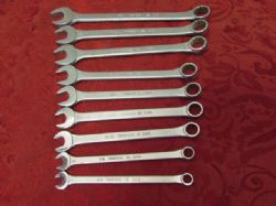 THORSON 9 PIECE SET OF BOX/END WRENCHES