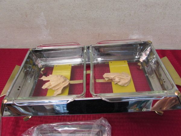 NEVER USED CHAFING DISH SET