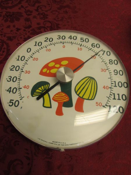 MORE MERRY MUSHROOM MADNESS! GIANT THERMOMETER, CLOCK, TEA KETTLES & SO MUCH MORE