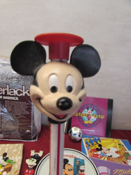 VINTAGE MICKEY MOUSE COLLECTIBLES.   LOADS OF FUN IN ONE GREAT LOT!