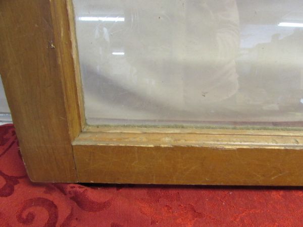 VINTAGE WOOD FRAMED WINDOW - READY FOR DECORATIONS!