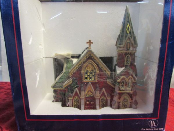 MORE LIGHTED HOUSES FOR YOUR CHRISTMAS VILLAGE, SNOW, LIGHTS & HOLIDAY WALL HANGING