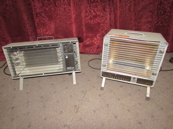 TWO ELECTRIC RADIANT HEATERS