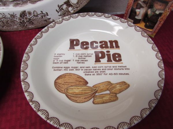 JUST WHAT YOU NEED FOR THANKSGIVING, PLATTER, S & P SHAKERS, PIE PLATES & MORE
