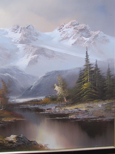 BEAUTIFULLY FRAMED, STUNNING LARGE OIL ON CANVAS PAINTING BY R. SCOTT 