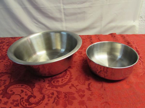 STAINLESS STEEL WASH BASIN & BOWL
