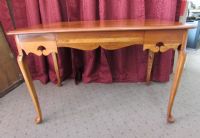 VINTAGE CHERRY WOOD TABLE OR DESK WITH DRAWER