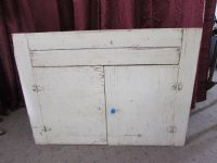 RUSTIC WHITE WOODEN CABINET