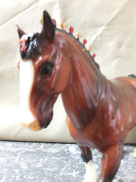 BREYER TRADIONAL SCALE CLYDESDALE STALLION DRAFT HORSE