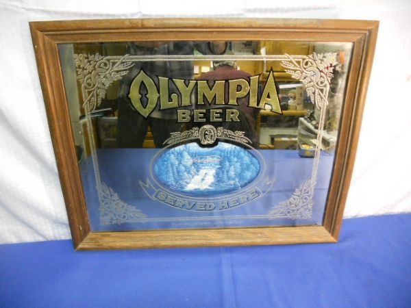 OLY BEER SIGN MIRROR