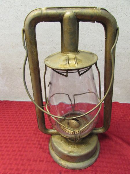 RARE, ANTIQUE DIETZ LANTERN, PAT. DATE 1898 TO 1908.