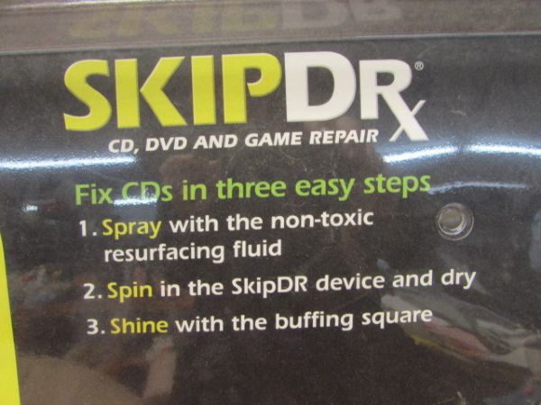 SKIP DR. CD, DVD & GAME REPAIR.  NEVER USED