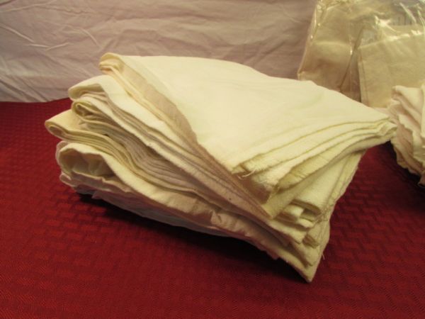 A TON OF  FRUIT CAKE WRAPS/TOWELS. . . OR CRAFT PROJECT CLOTH. . . .