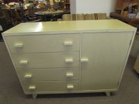 VINTAGE/MID CENTURY CHILDS FORMICA TOPPED DRESSER WITH CABINET