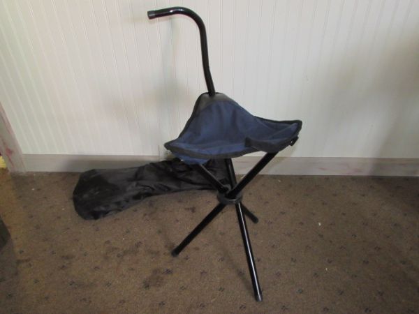 WROUGHT IRON UMBRELLA STAND, CUSHIONED LOUNGE CHAIR, HEAVY DUTY MARSHMALLOW ROASTERS & MORE!