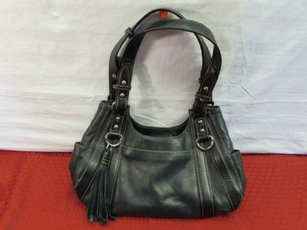 A HANDBAG FOR EVERY OCCASION - 9 TOTAL, MODERN & VINTAGE