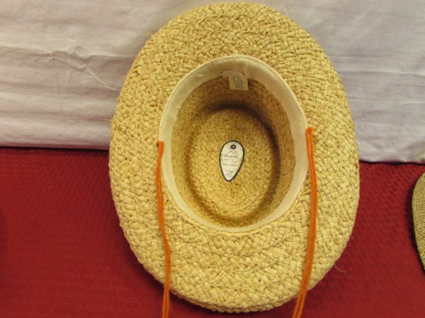 KEEP THE SUN OFF WITH THESE 3 GREAT STRAW HATS 