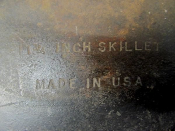 U.S.A. MADE 11.75 CAST IRON SKILLET