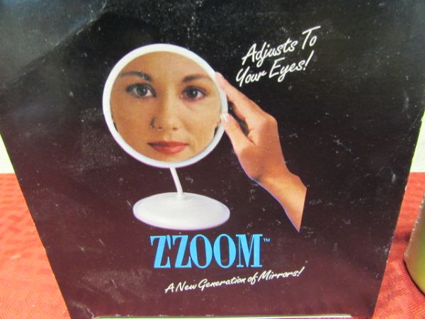 CHRISTMAS GIFTS FOR HER, VISION ADJUSTING Z'ZOOM MIRROR, BATH & SHOWER CREAM