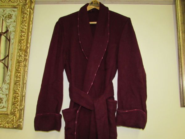 HIS -  HANDSOME 100% WOOL BATHROBE SIZE SMALL