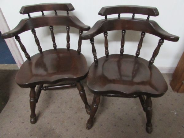 TWO MORE SOLID PINE DINING ROOM CHAIRS