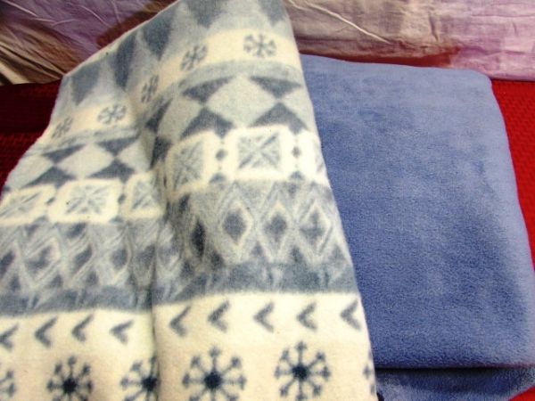 BABY IT'S COLD OUT THERE & HERE IS THE FLEECE TO MAKE A QUICK & WARM BLANKET