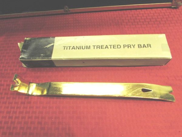 FOR THE MECHANIC WITH EVERYTHING - TITANIUM TREATED PRY BAR