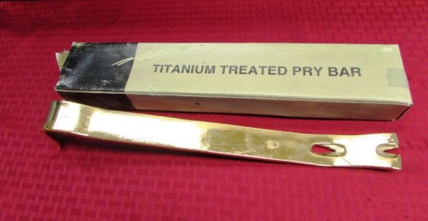 FOR THE MECHANIC WITH EVERYTHING - TITANIUM TREATED PRY BAR