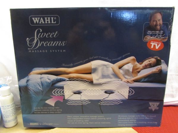 SWEET DREAMS - WAHL MASSAGE SYSTEM & 2 GEL PILLOWS!  NEW!