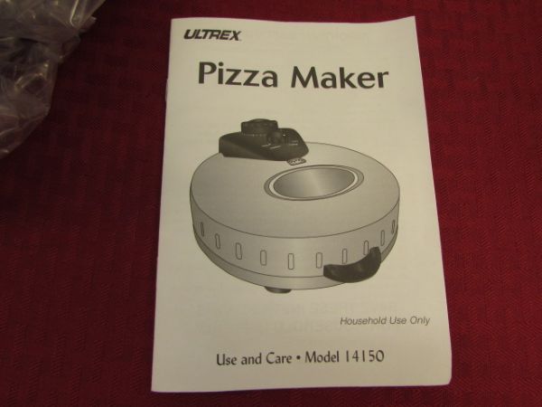 NEW IN BOX ULTREX PIZZA MAKER/OVEN